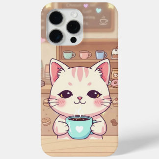 Funda Para iPhone 15 Pro Max Cozy Coffee Cat - Starry Night iPhone 15 Pro Max