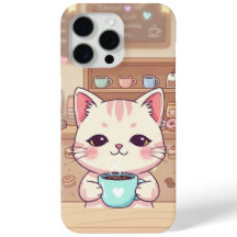 Cozy Coffee Cat - Starry Night iPhone 15 Pro Max