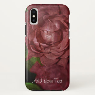 Funda Para iPhone X Cracked Red Rose by Shirley Taylor