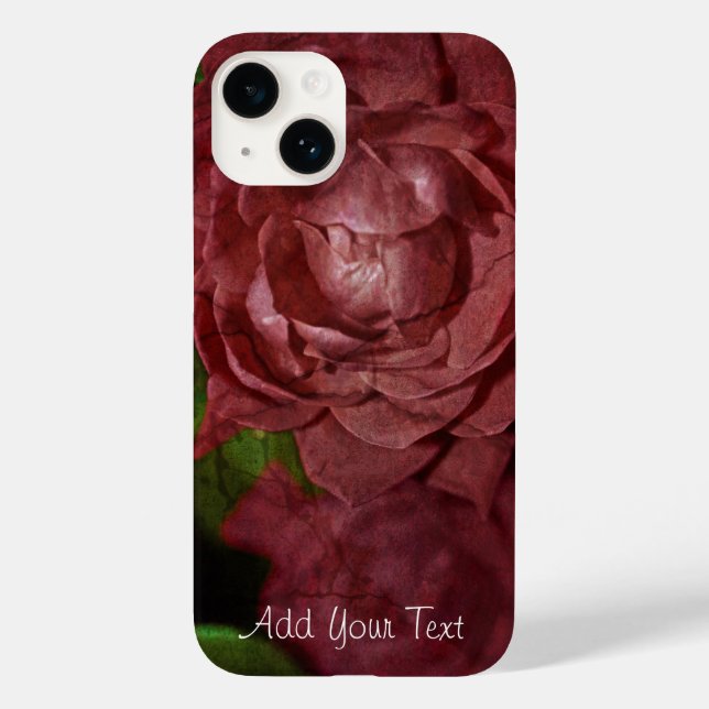 Funda De Case-Mate Para iPhone Cracked Red Rose by Shirley Taylor (Reverso )