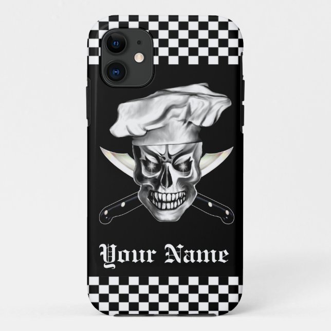 Funda De Case-Mate Para iPhone Cráneo 3,1 del cocinero (Reverso)