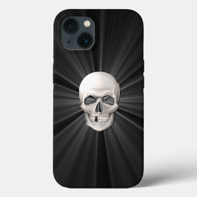 Funda De Case-Mate Para iPhone Cráneo 3D Brillante (Reverso )