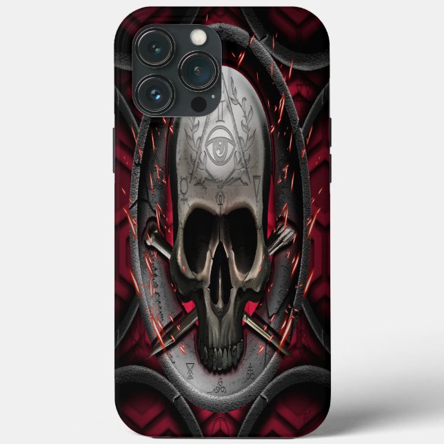 Funda De Case-Mate Para iPhone cráneo Ars Longa Vita Brevis (Reverso )