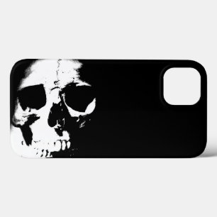 Funda Para iPhone 13 Cráneo blanco y negro