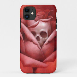 Funda Para iPhone 11 cráneo color de rosa en el caso del iphone