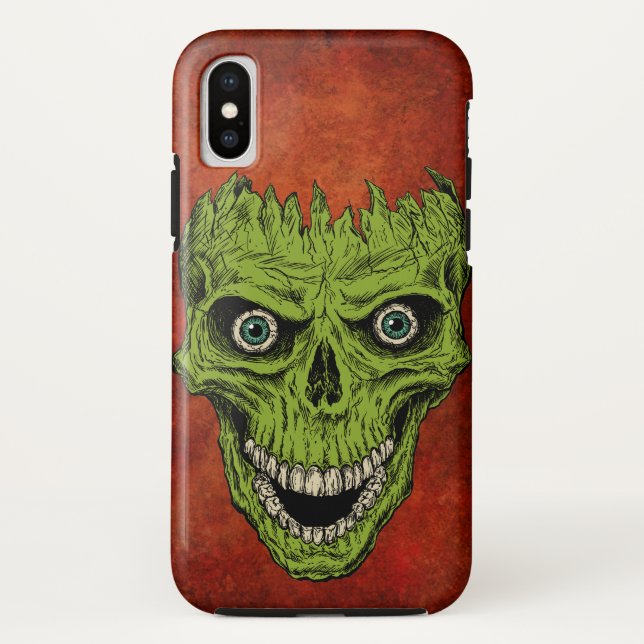 Funda De Case-Mate Para iPhone Cráneo de adicto (Reverso)