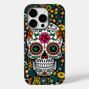 Funda Para iPhone 14 Pro De Case-Mate Cráneo de azúcar retro con color