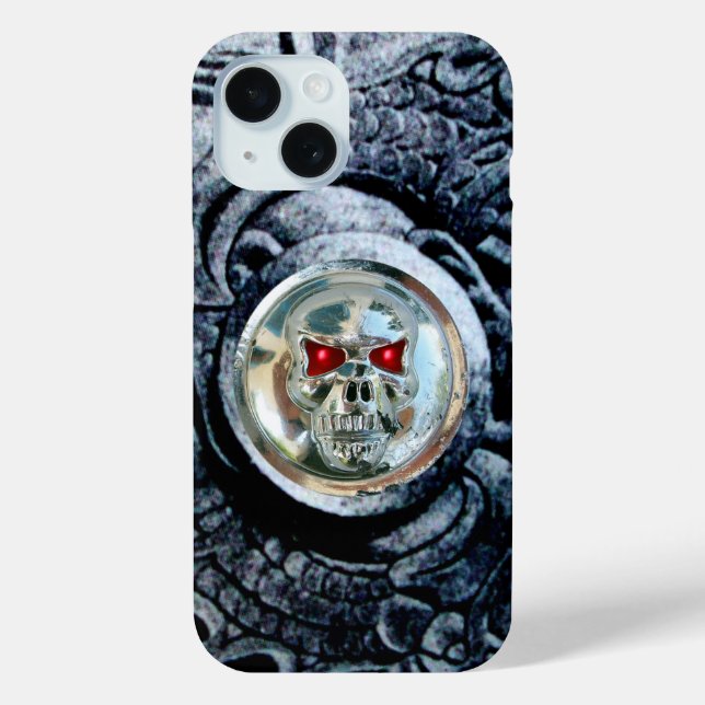 FUNDA DE Case-Mate PARA iPhone CRÁNEO DE CROMO CON GRIFFINES DE FANTASÍA (Reverso )