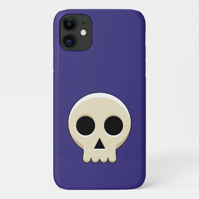 Funda De Case-Mate Para iPhone Cráneo de Gótico Cute Kawaii (Reverso)