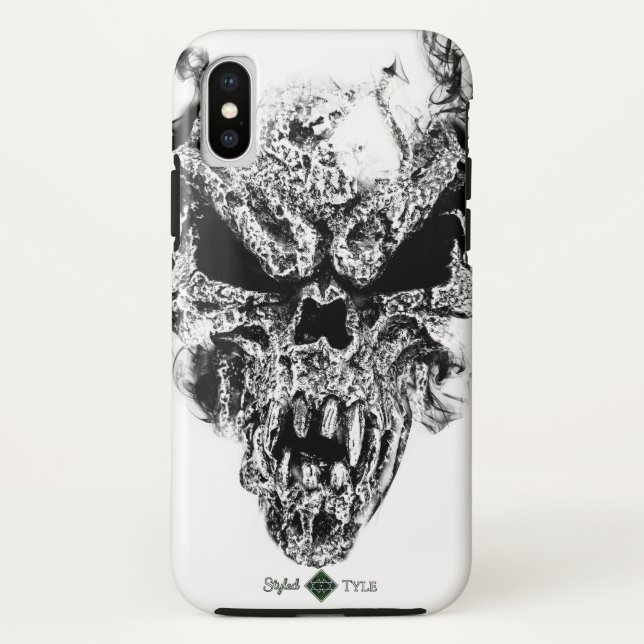 Funda De Case-Mate Para iPhone Cráneo del demonio (Reverso)