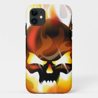 Funda Para iPhone 11 cráneo del fuego