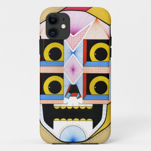 Funda De Case-Mate Para iPhone cráneo del robot (Reverso)