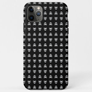 Funda Para iPhone 11 Pro Max cráneo espeluznante sobre un fondo negro