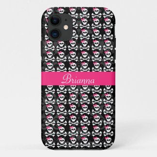 Funda Para iPhone 11 Cráneo gótico lindo y cráneos femeninos de la