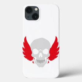 Funda Para iPhone 13 cráneo increíble con ala