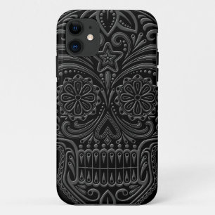 Funda Para iPhone 11 Cráneo oscuro complejo del azúcar