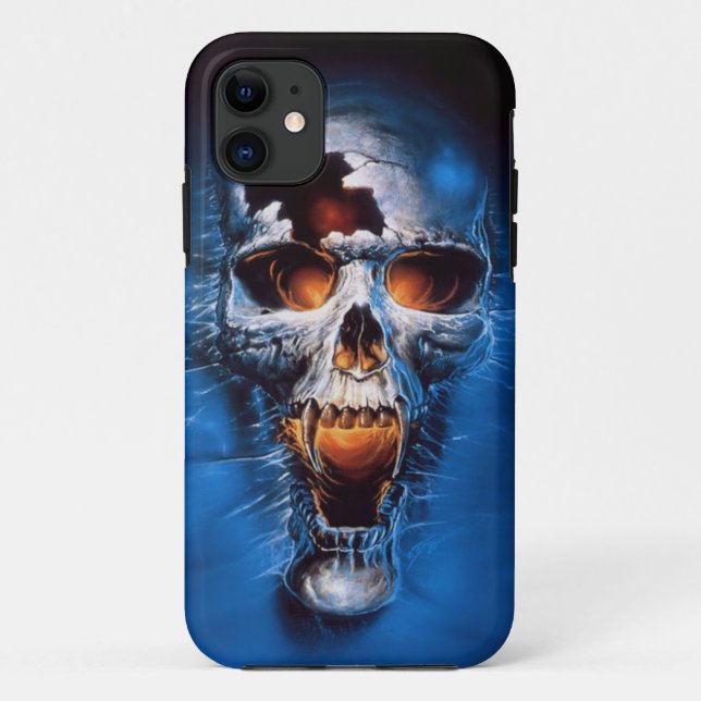 Funda De Case-Mate Para iPhone Cráneo travieso (Reverso)