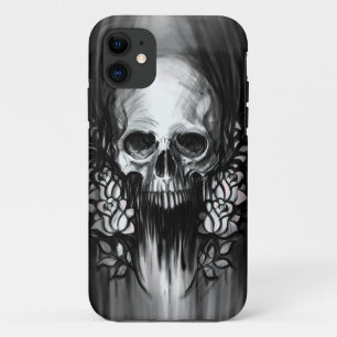 Funda Para iPhone 11 Cráneo y rosas