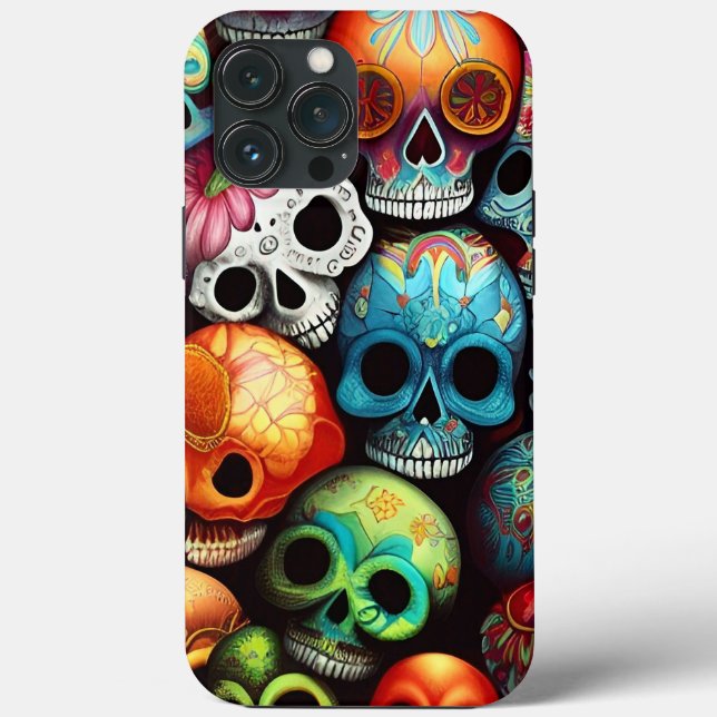 Funda De Case-Mate Para iPhone Cránulos azucareros brillantes (Reverso )