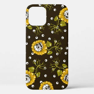Funda Para iPhone 12 Cránulos de girasol: Patrón único sin foco.