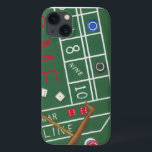 Funda Para iPhone 13 Craps de Casino con Chips y dados<br><div class="desc">Asegúrate de que Lady Luck esté de tu lado con esta pintura de una mesa de candados de Chariklia Zarris. Los dados han sido lanzados y están siendo recolectados,  junto con cualquier apuesta perdedora. ¡Pon esta acción impresa en tu muro hoy!</div>