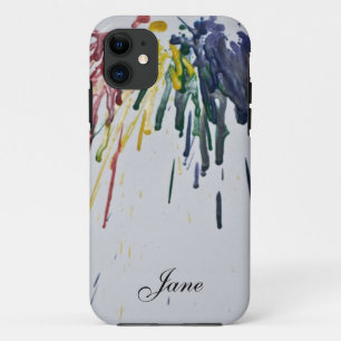 Funda Para iPhone 11 Crayones fundidos de personalizable