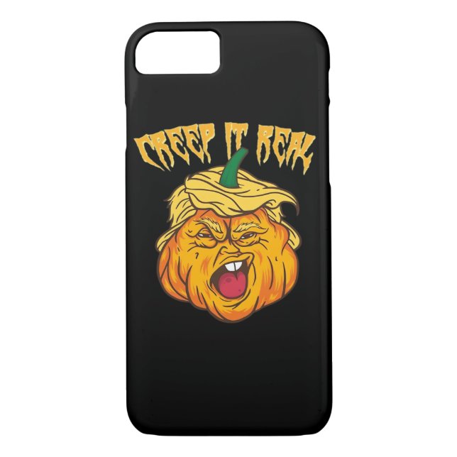 Funda De Case-Mate Para iPhone Crazy Halloween Calabaza Ropa de Trumpkin (Reverso)