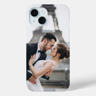 Funda Para iPhone 15 Crea Tu Propia Foto de Boda Personalizada