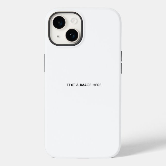 Funda De Case-Mate Para iPhone Crea tu propio blanco (Reverso )