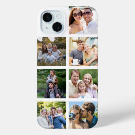 Funda Para iPhone 15 Mini Crea tu propio collage de 7 fotos