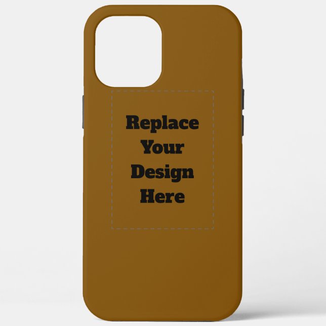 Funda De Case-Mate Para iPhone Crea tu propio marrón (Reverso )