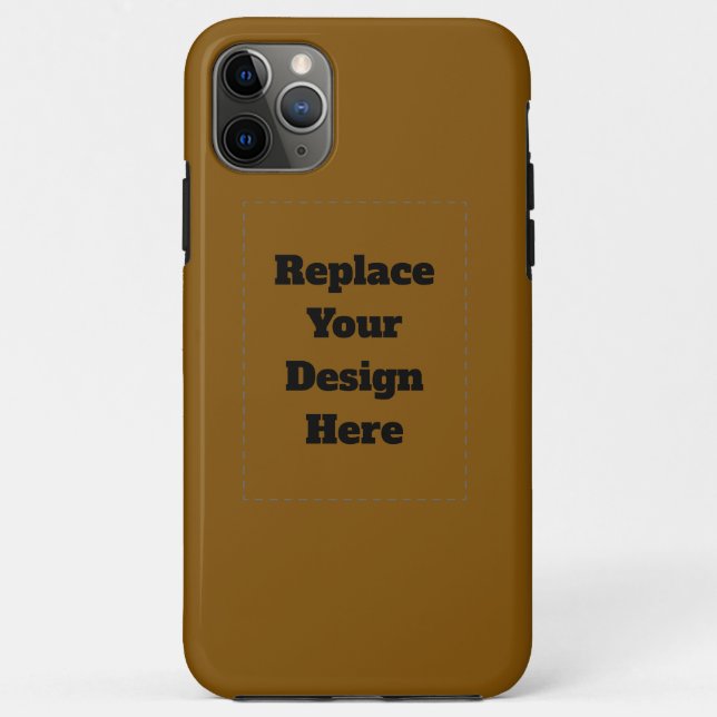 Funda De Case-Mate Para iPhone Crea tu propio marrón (Reverso)