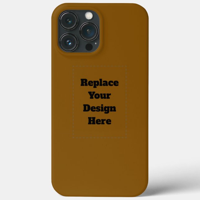 Funda De Case-Mate Para iPhone Crea tu propio marrón (Reverso )