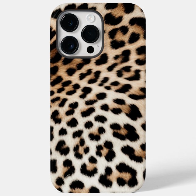 Funda De Case-Mate Para iPhone Cream Black Leopard Print (Reverso )