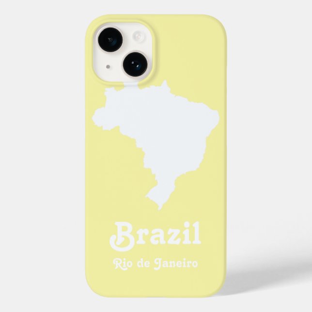 Funda De Case-Mate Para iPhone Cream Festive Brazil (Reverso )