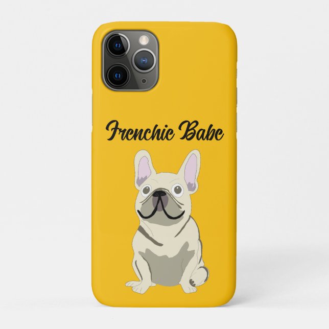 Funda De Case-Mate Para iPhone Cream French Bulldog, Frenchie Babe (Reverso)