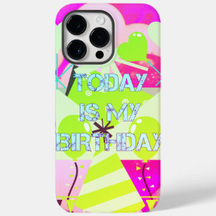 Funda Para iPhone 14 Pro Max De Case-Mate Crear el propio hoy es mi cumpleaños