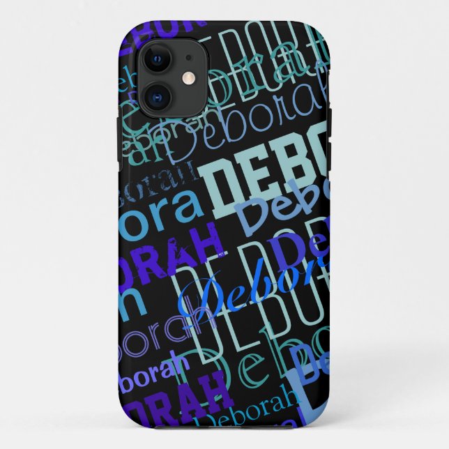 Funda De Case-Mate Para iPhone crear patrón de nombre (Reverso)