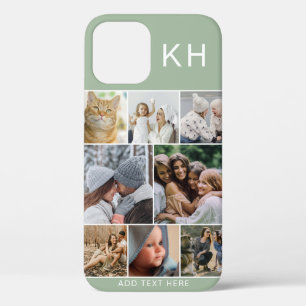 Funda Para iPhone 12 Crear su propio Collage de fotos y color Personali
