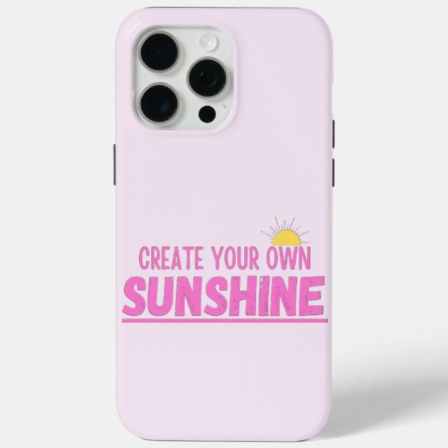 Funda De Case-Mate Para iPhone Crear su propio sol (Reverso )