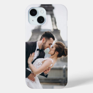 Funda Para iPhone 15 Crear tu propia foto de casamiento personalizado