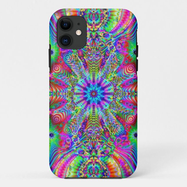 Funda De Case-Mate Para iPhone Creatrip cósmico - diseño trippy psicodélico (Reverso)