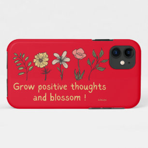 FUNDA PARA iPhone 11 CRECER PENSAMIENTOS POSITIVOS Y MOTIVACIÓN BLOSSOM