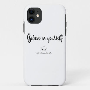 Funda Para iPhone 11 Cree En Sí Mismo Texto E Imagen