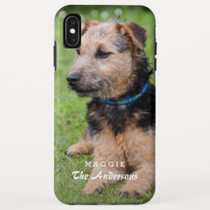 Funda Para iPhone XS Max Cree su propia foto del mascota con nombre de