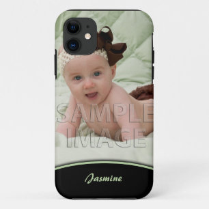 Funda Para iPhone 11 Cree su propio borde iPhone5 del verde de la foto