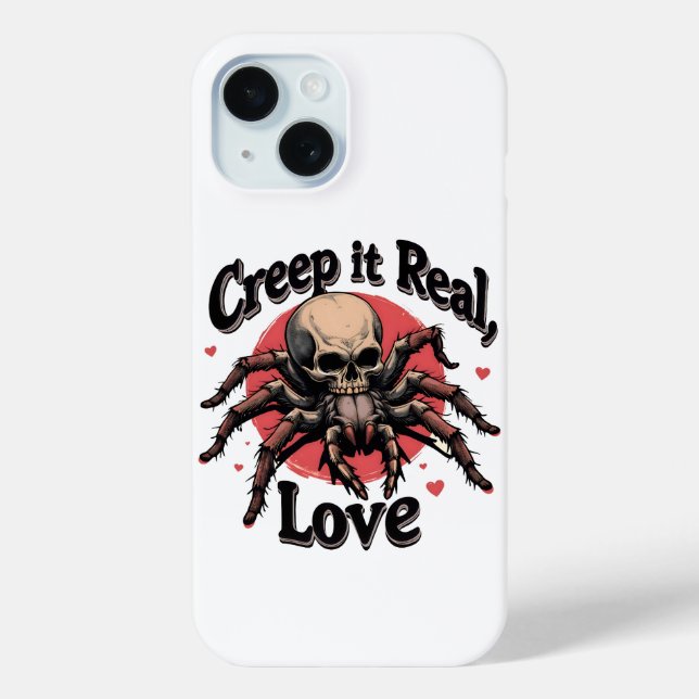 Funda De Case-Mate Para iPhone Creep It Real, Love (Reverso )
