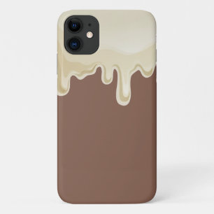 Funda Para iPhone 11 Crema de goteo de chocolate caliente