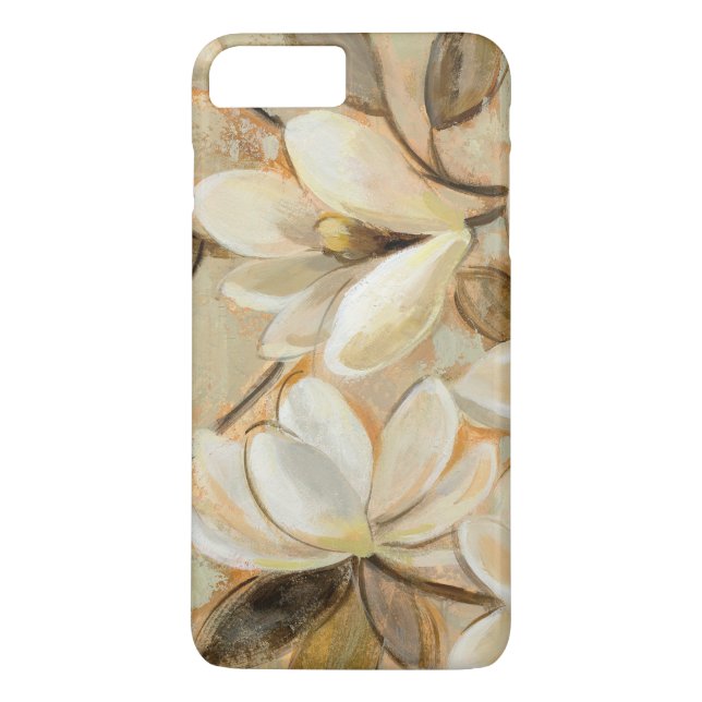 Funda De Case-Mate Para iPhone Crema de la simplicidad de la magnolia (Reverso)