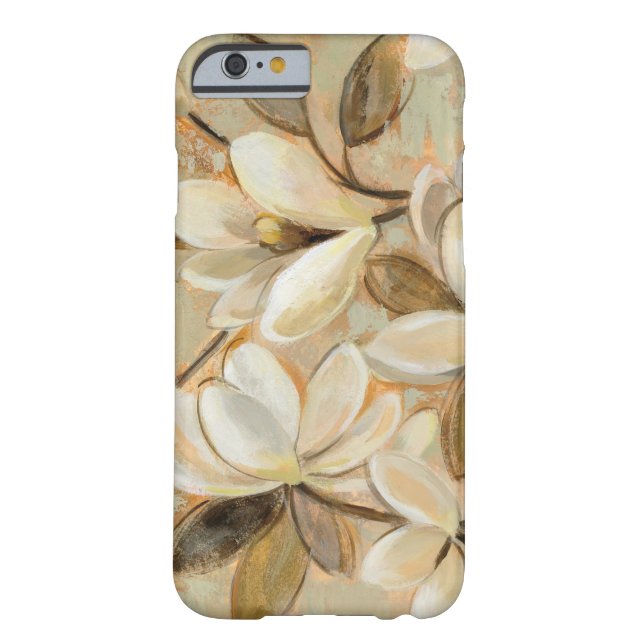 Funda De Case-Mate Para iPhone Crema de la simplicidad de la magnolia (Reverso)